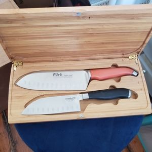 Furi and Calphalon knives with case
